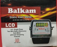Balkam Single Phase Electronic Digital Meter  - 2KW, Black, NA